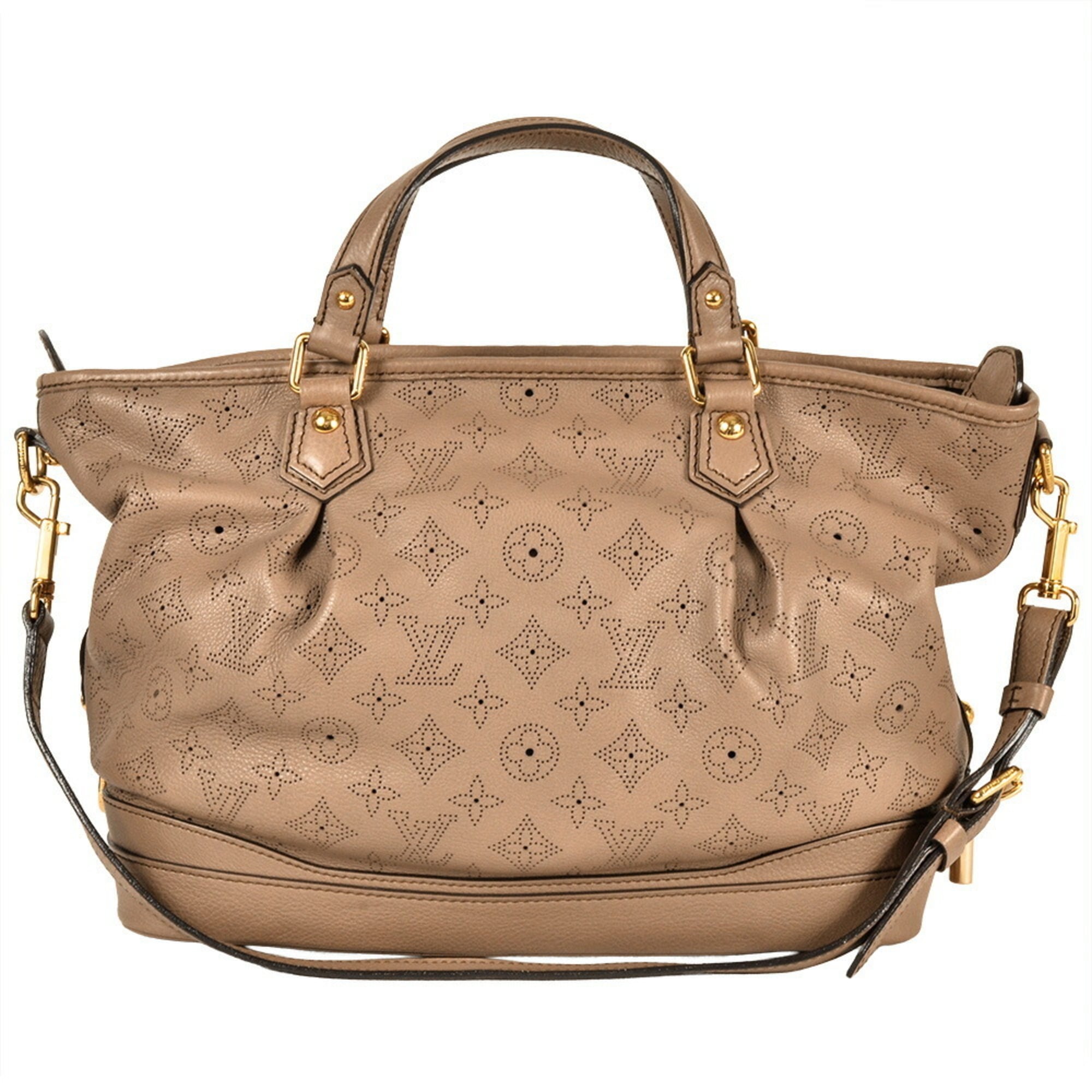 Louis Vuitton Beige Beige Poodle Monogram Mahina Leather Tote Bag (Pre-Owned)