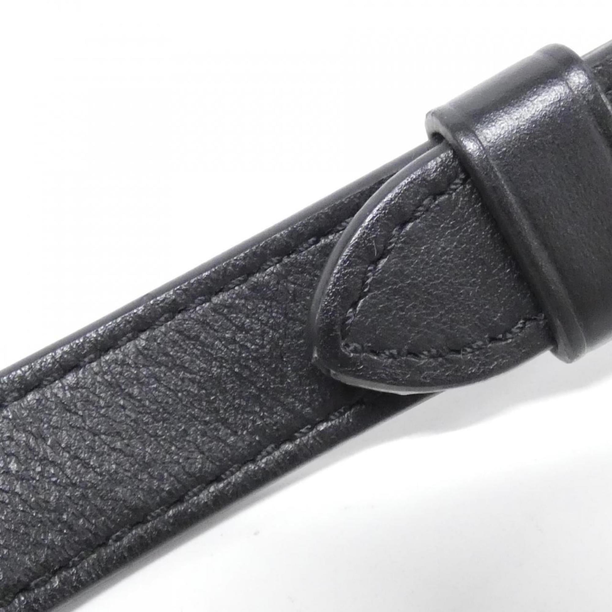 Louis Vuitton Black Leather Shoulder Bag (Pre-Owned)