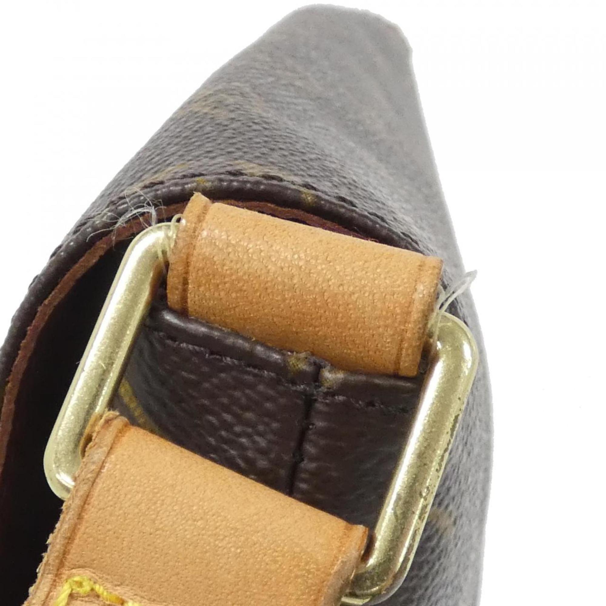 Louis Vuitton Brown Coated Canvas Shoulder Bag (Pre-Owned)