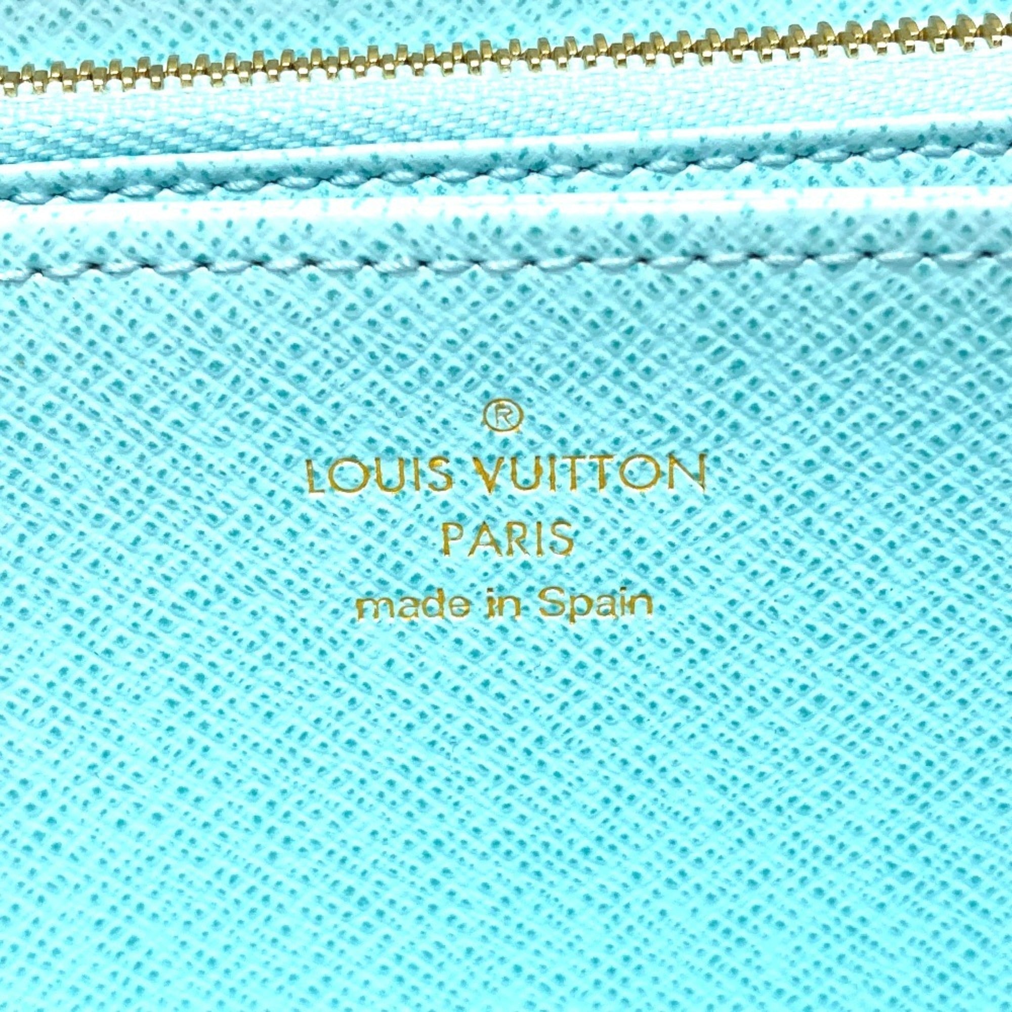 Louis Vuitton Monogram Blue Monogram Long Wallet (Bi-Fold) (Pre-Owned)