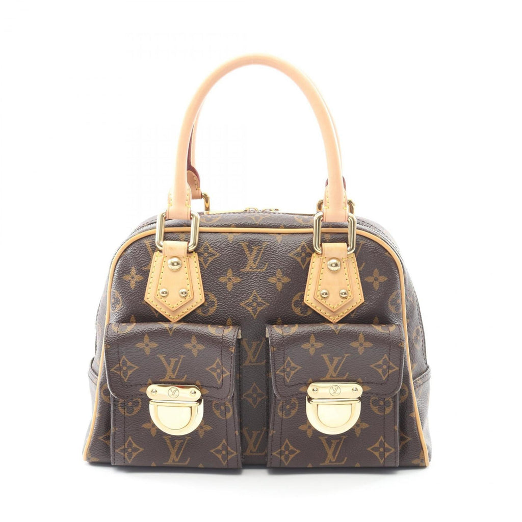 Louis Vuitton Brown Coated Canvas Leather Handbag (Pre-Owned)