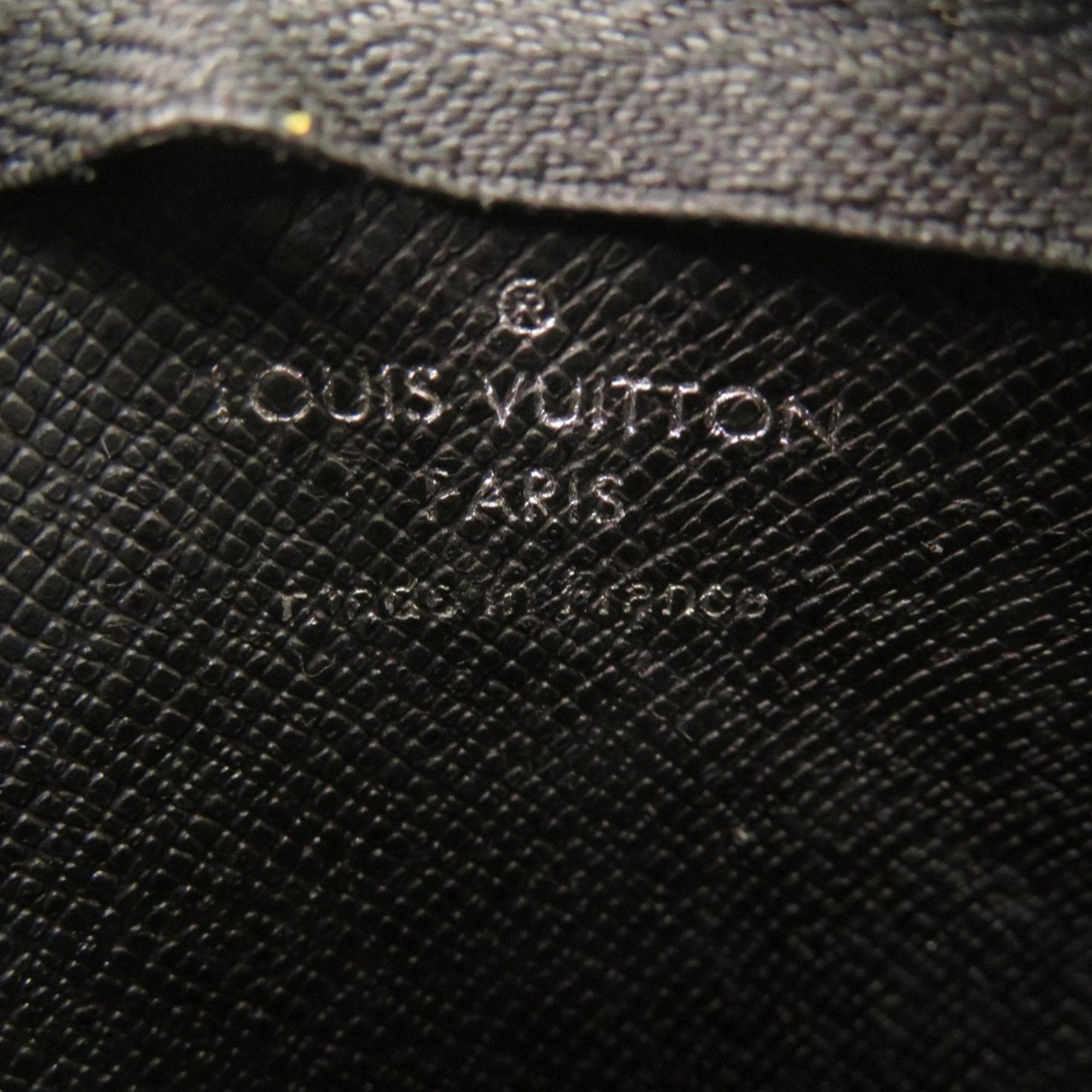 Louis Vuitton Black Damier Graphite Damier Graphite Canvas Coin Purse/Coin Case (Pre-Owned)