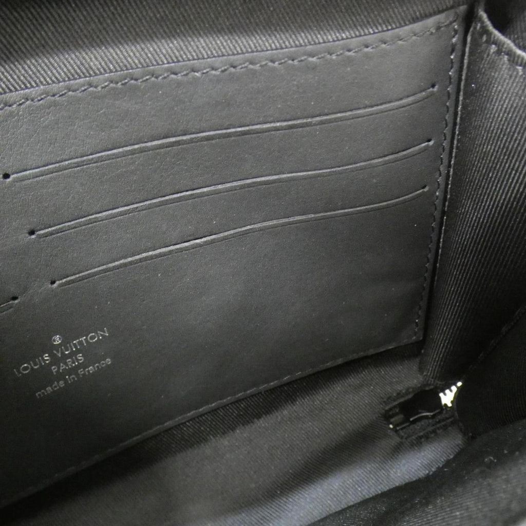 Louis Vuitton Black Leather Shoulder Bag (Pre-Owned)