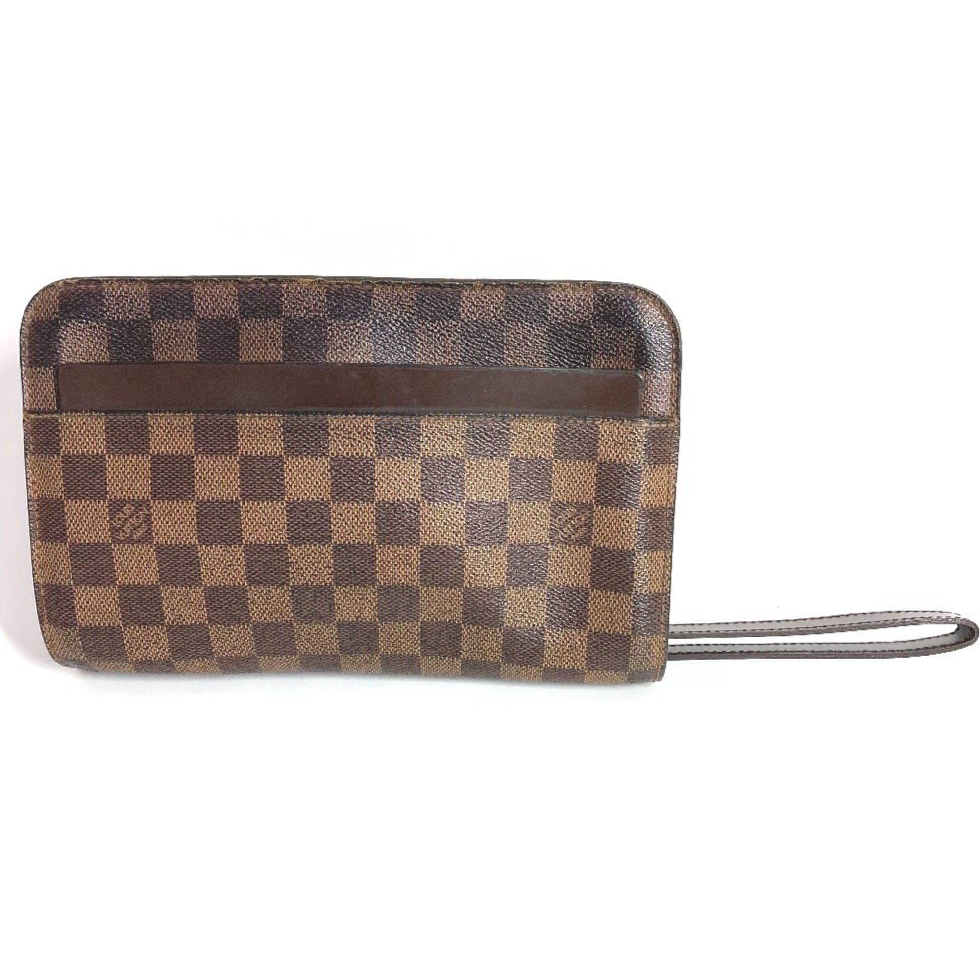 Louis Vuitton Brown Damier Canvas Ebene Damier Canvas Clutch Bag Pouch (Pre-Owned)