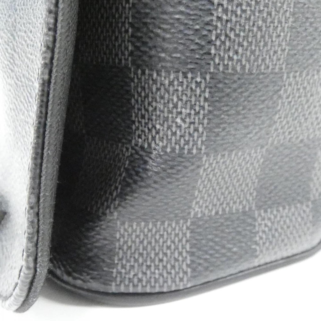 Louis Vuitton Dark Gray Graphite Coated Canvas Shoulder Bag (Pre-Owned)