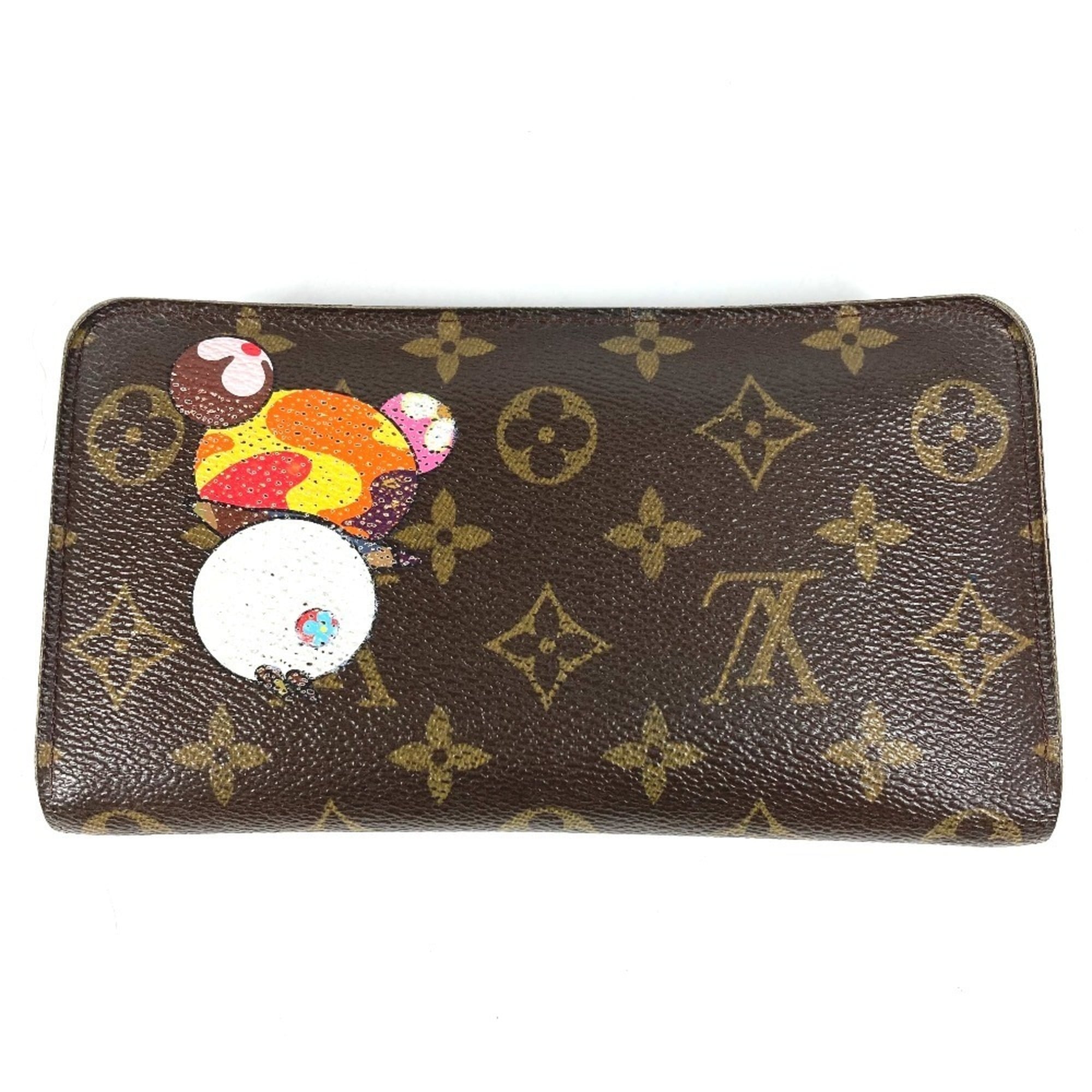 Louis Vuitton Monogram Brown Multi-Color Monogram Long Wallet (Bi-Fold) (Pre-Owned)