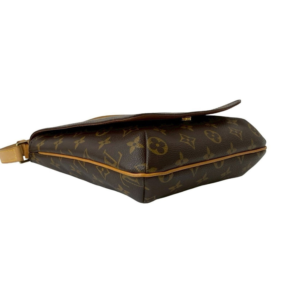 Louis Vuitton Brown Leather Pvc Shoulder Bag (Pre-Owned)