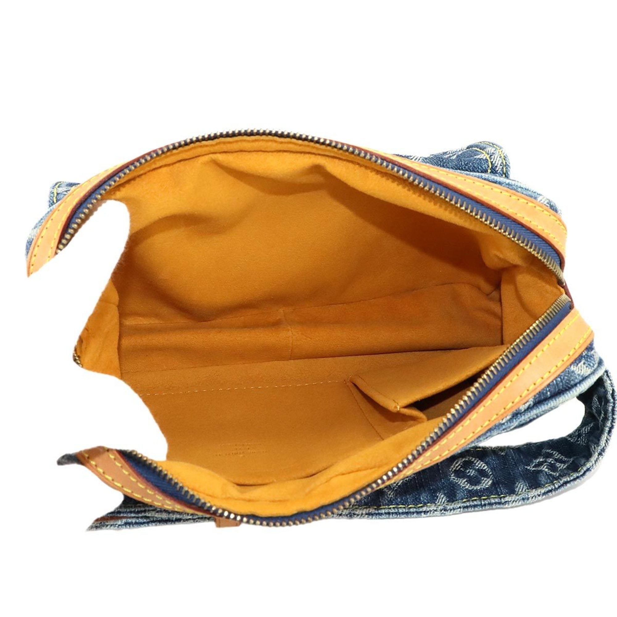 Louis Vuitton Blue Monogram Denim Fanny Pack Pouch Sling Bag (Pre-Owned)