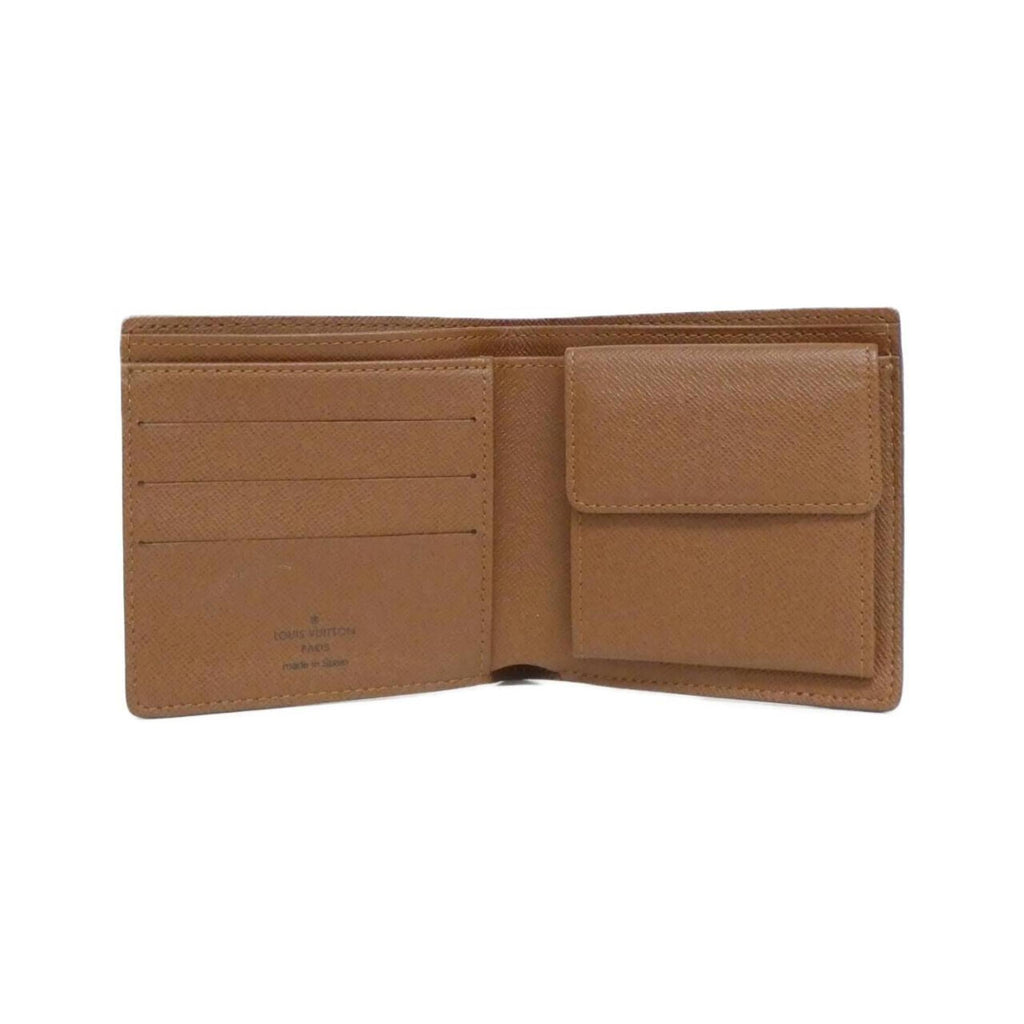 Louis Vuitton Marron Coated Canvas Wallet (Bi-Fold) (Pre-Owned)