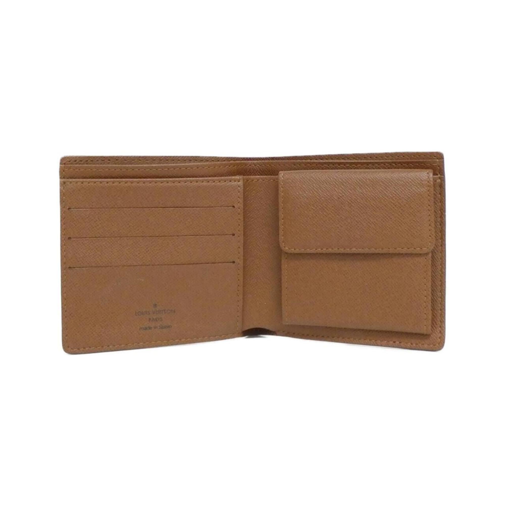 Louis Vuitton Marron Coated Canvas Wallet (Bi-Fold) (Pre-Owned)