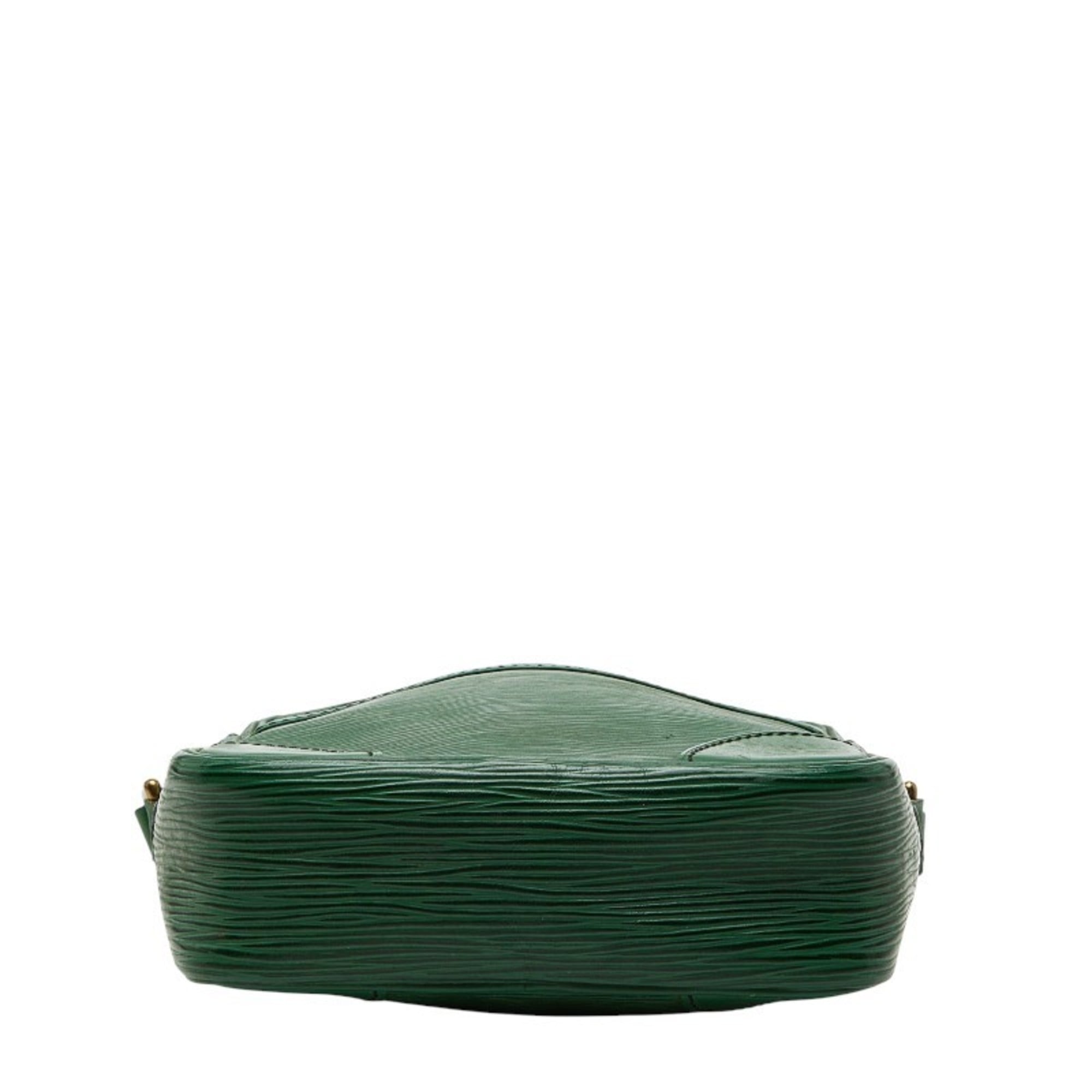 Louis Vuitton Epi Borneo Green Leather Shoulder Bag (Pre-Owned)
