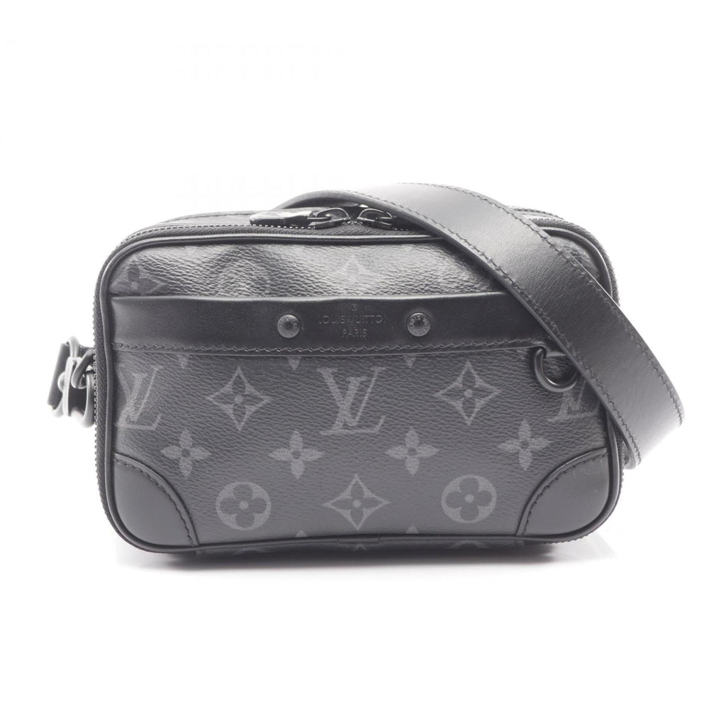 Louis Vuitton Black Coated Canvas Shoulder Bag (Pre-Owned)