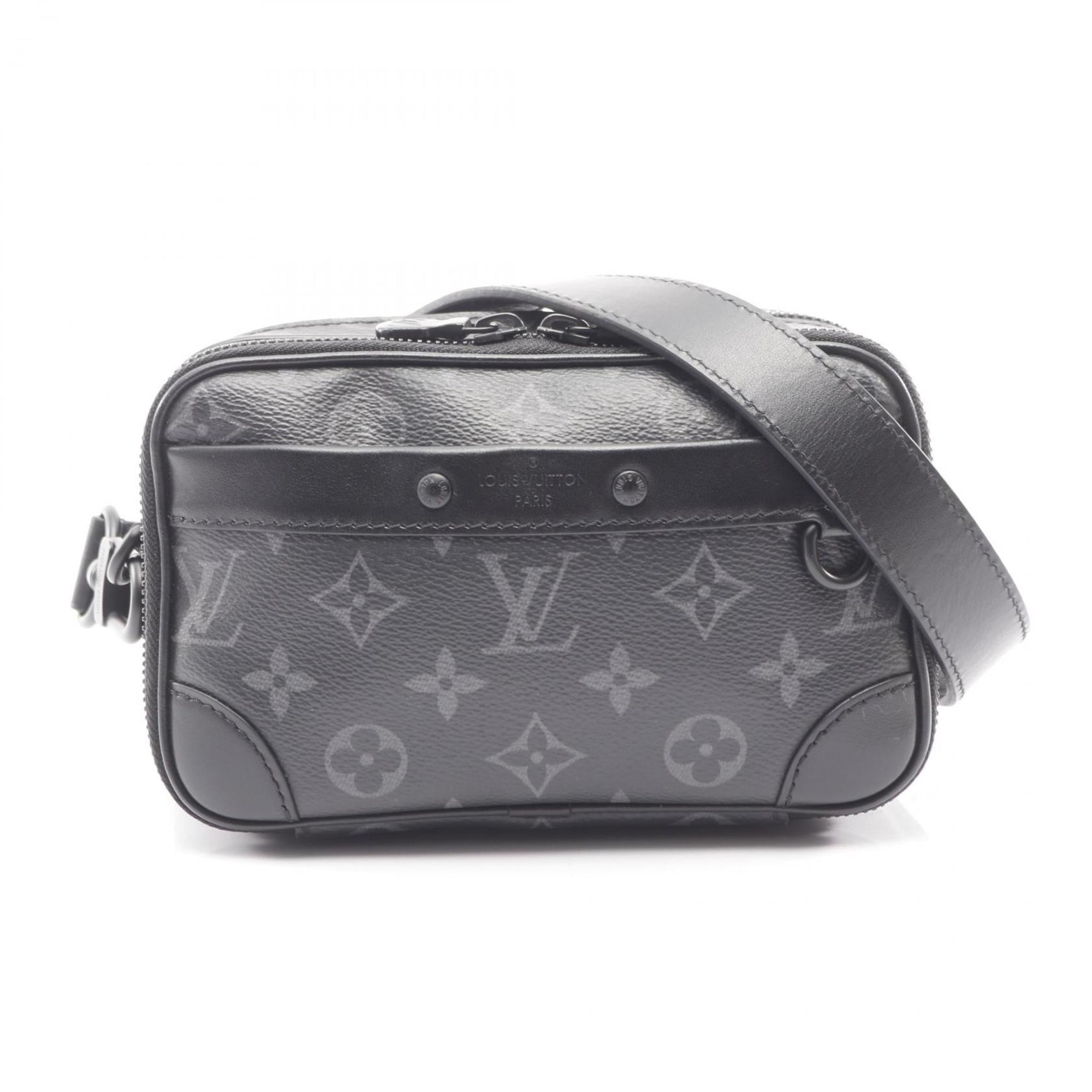 Louis Vuitton Black Coated Canvas Shoulder Bag (Pre-Owned)