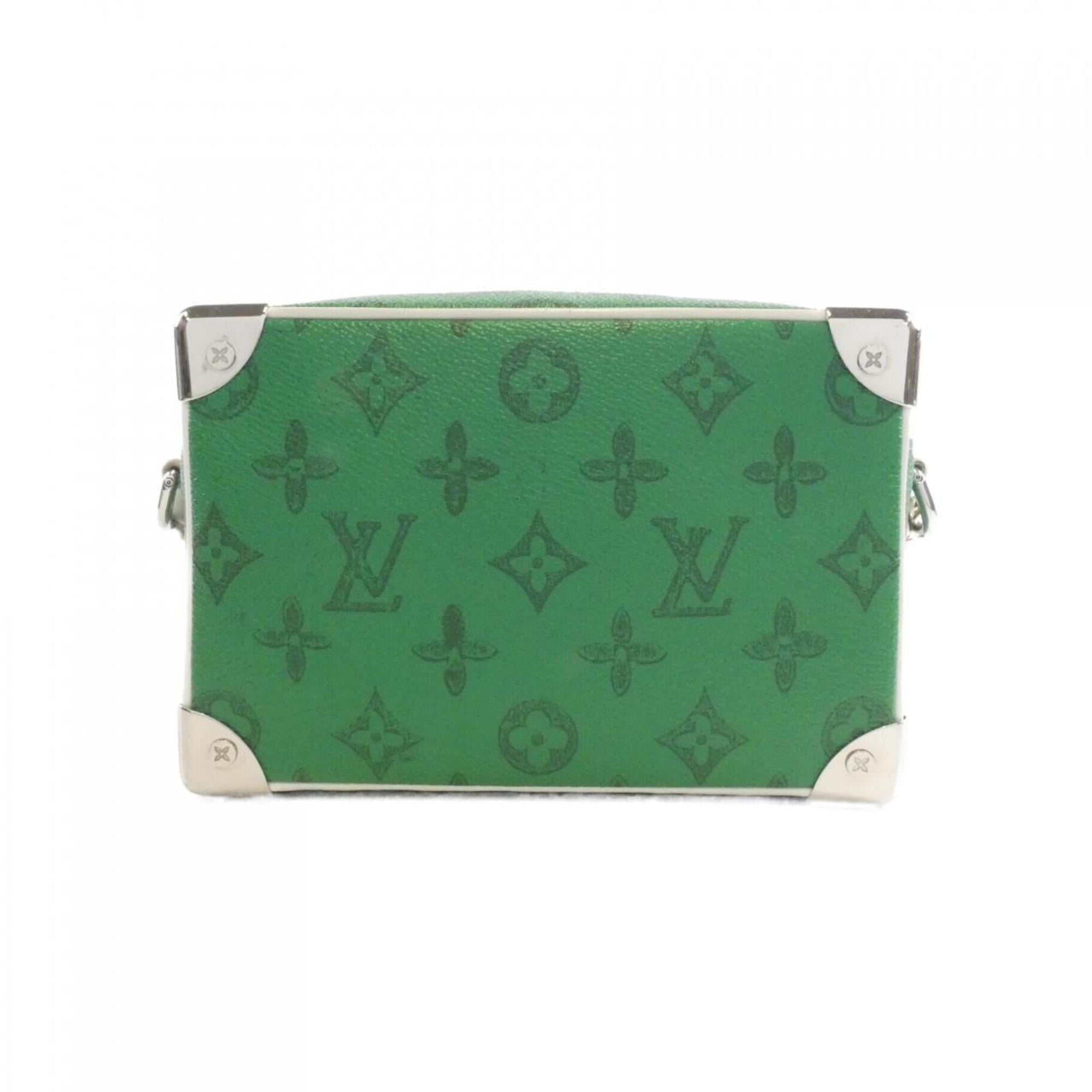 Louis Vuitton Vert Coated Canvas Shoulder Bag (Pre-Owned)