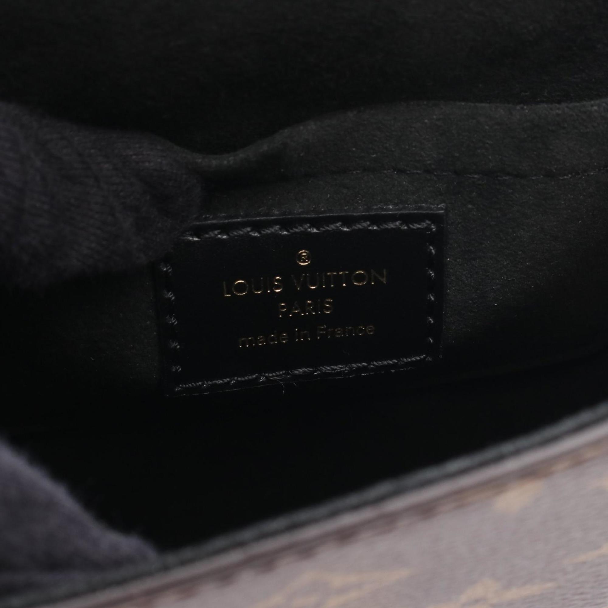 Louis Vuitton Brown Coated Canvas Leather Handbag (Pre-Owned)