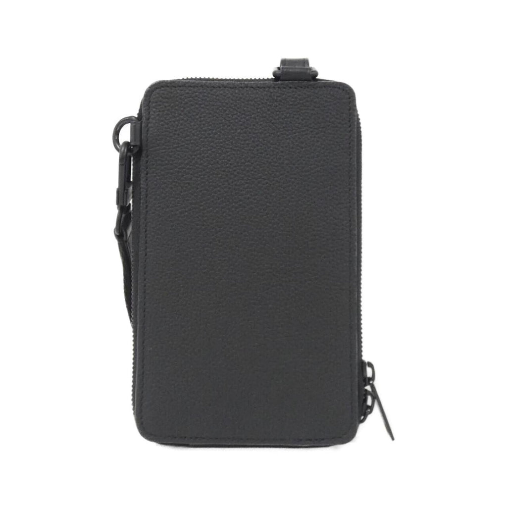 Louis Vuitton Black Leather Pouch Shoulder Bag (Pre-Owned)