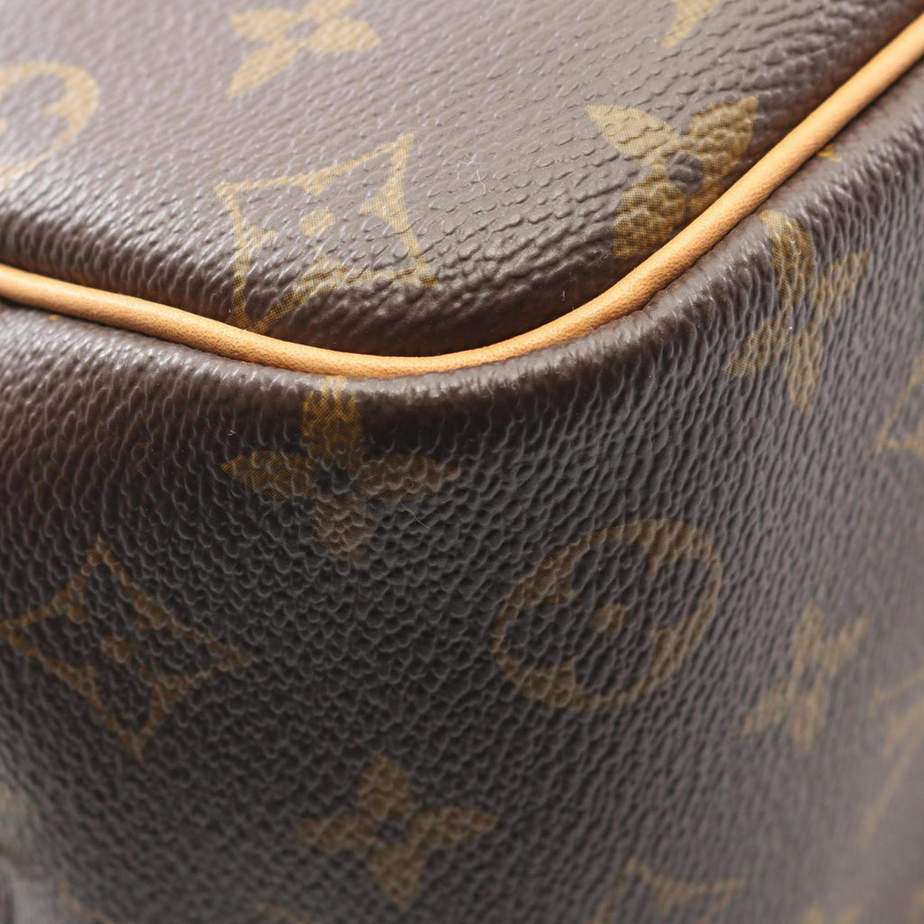 Louis Vuitton Monogram Brown Coated Canvas Leather Handbag (Pre-Owned)