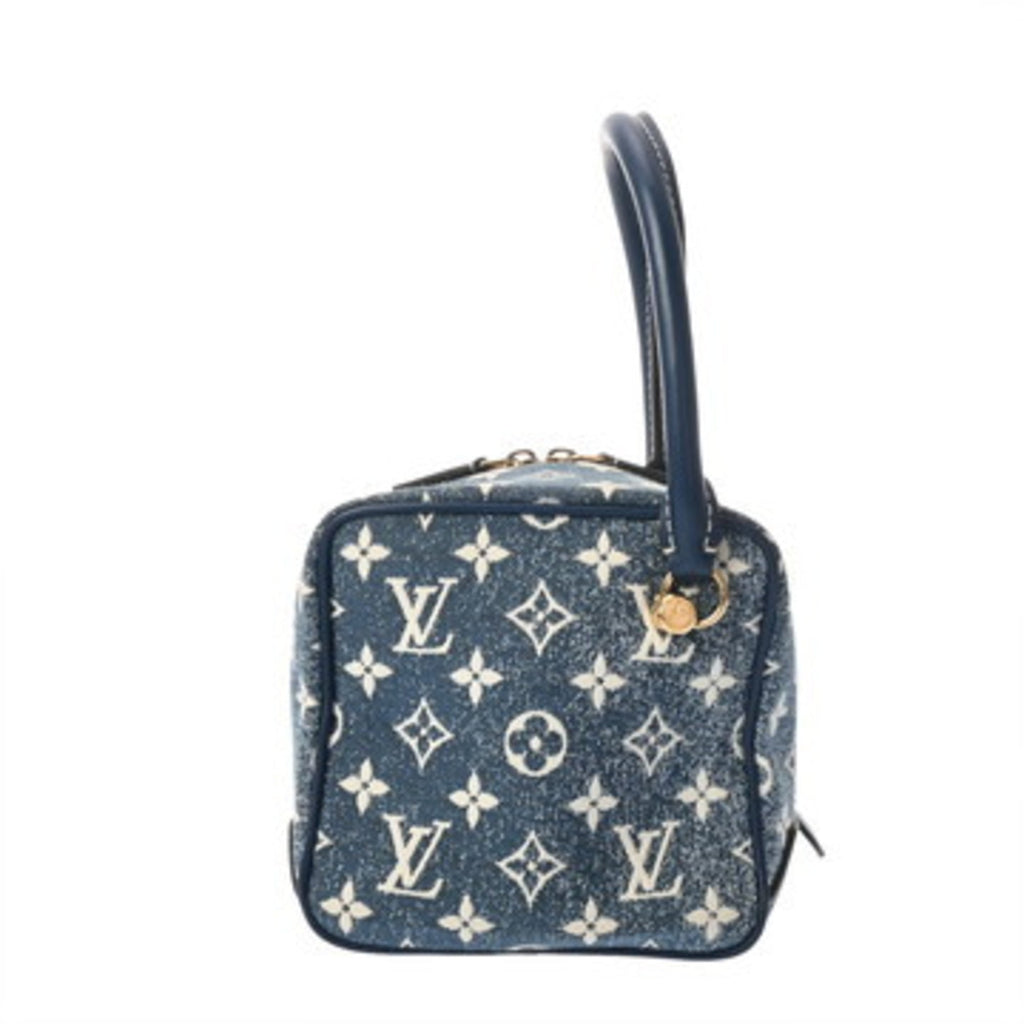 Louis Vuitton Blue Monogram Jacquard Denim Handbag (Pre-Owned)