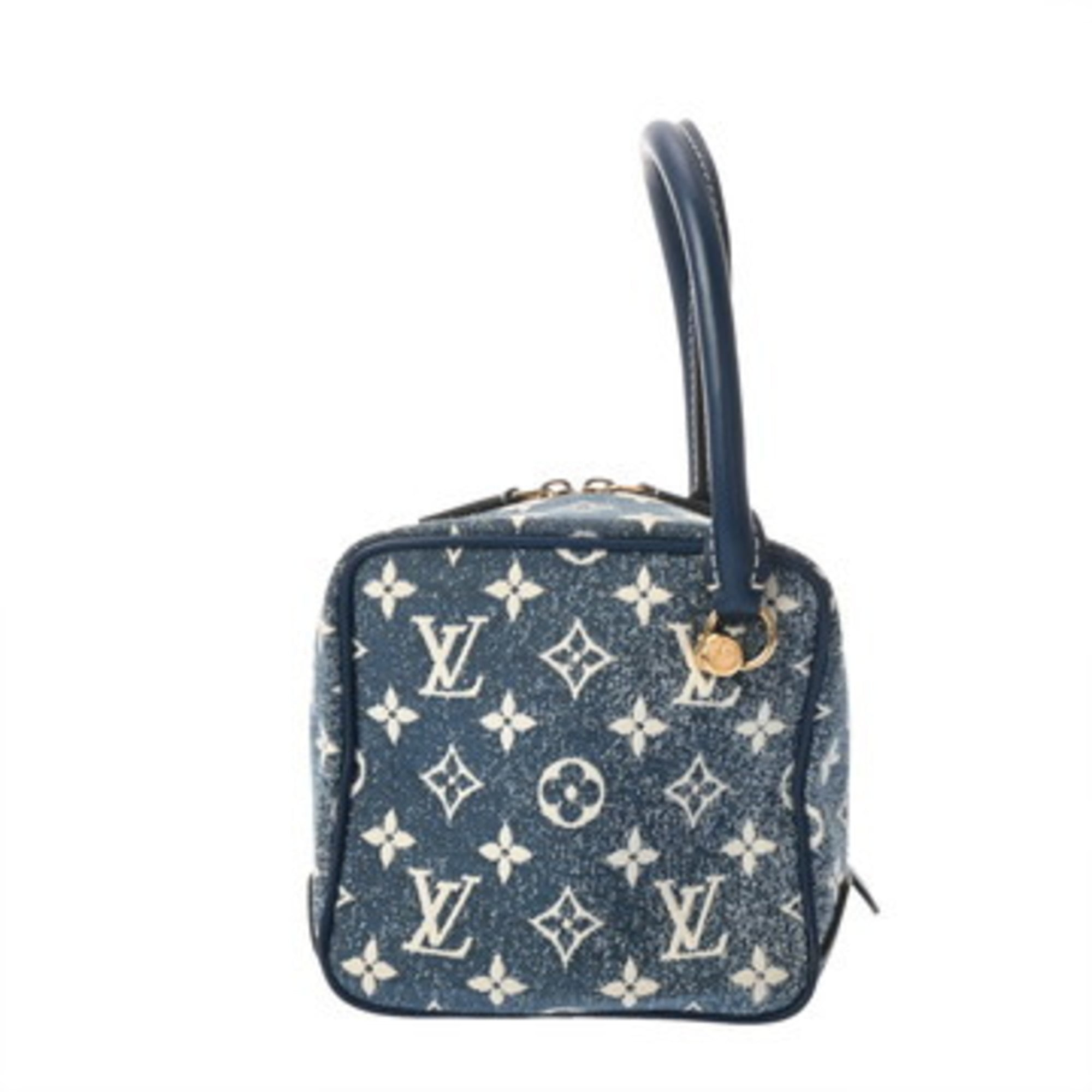 Louis Vuitton Blue Monogram Jacquard Denim Handbag (Pre-Owned)