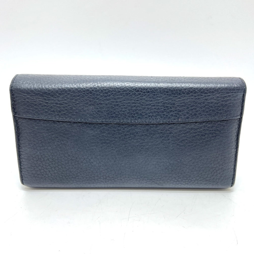 Louis Vuitton Black Noir Leather Long Wallet (Bi-Fold) (Pre-Owned)