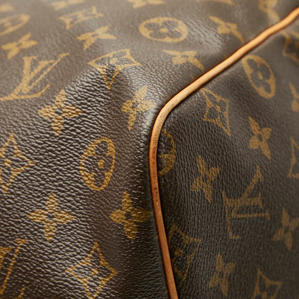 Louis Vuitton Brown Pvc Leather Boston Bag (Pre-Owned)