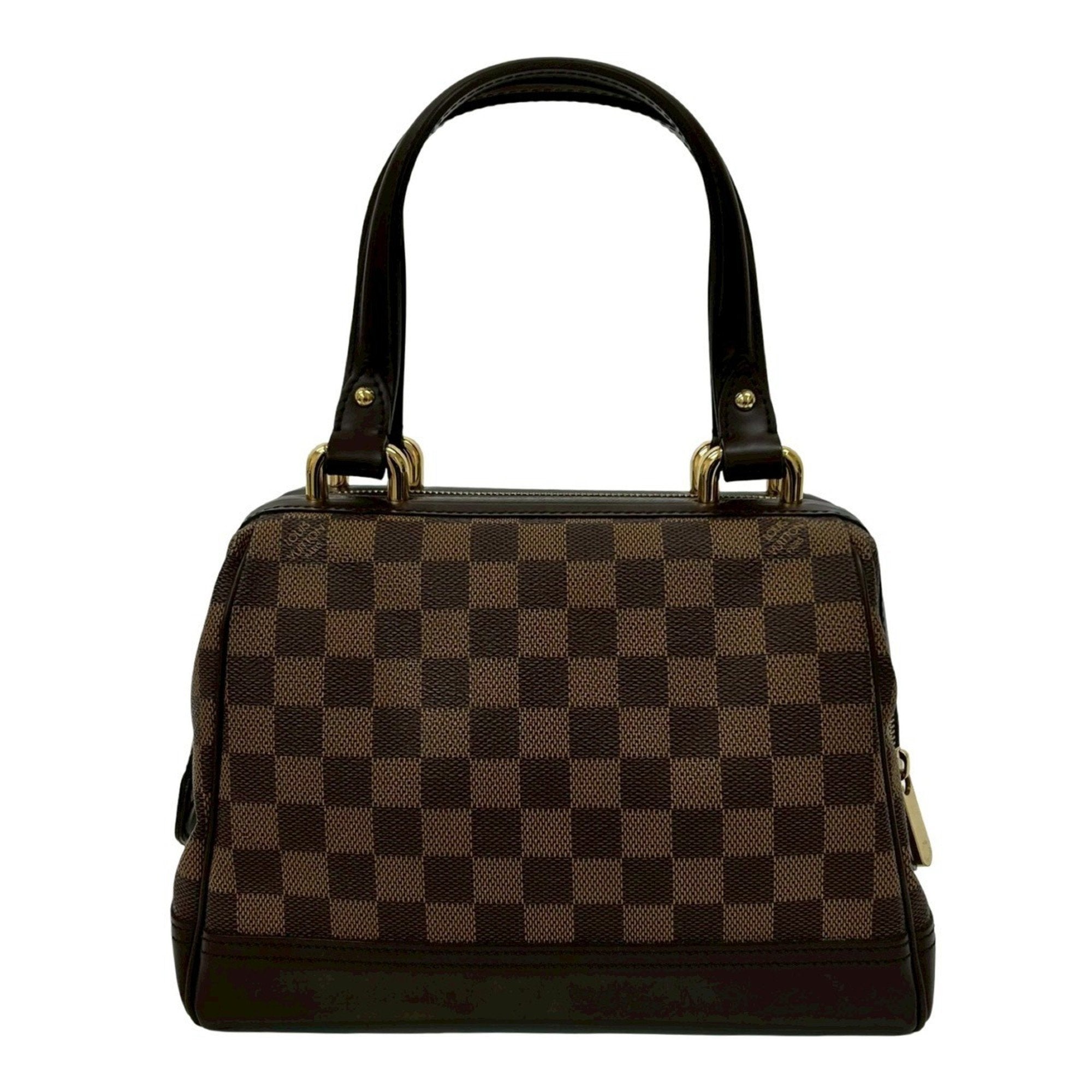 Louis Vuitton Brown Leather Pvc Boston Bag Handbag Tote Bag (Pre-Owned)