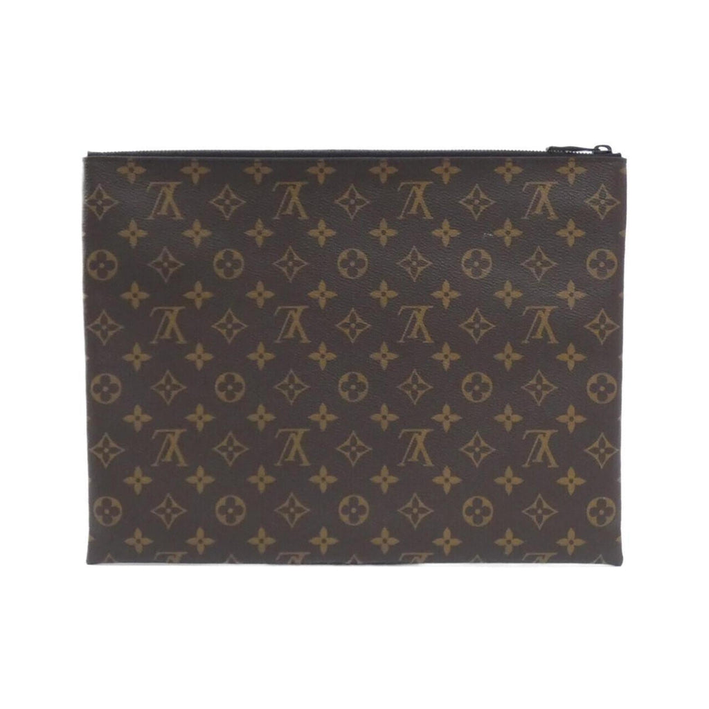 Louis Vuitton Brown Marron Coated Canvas Handbag Pochette (Pre-Owned)