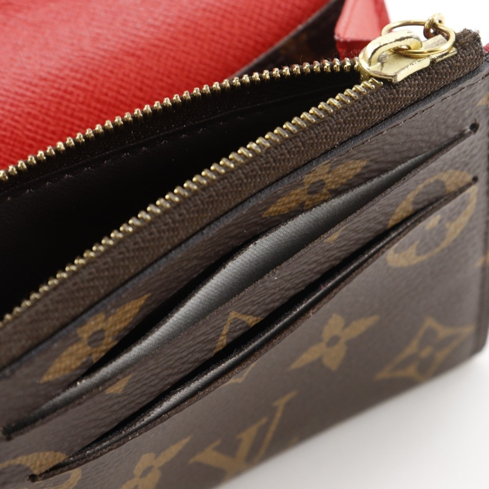 Louis Vuitton Monogram Brown Galle Monogram Monogram Coin Purse/Coin Case (Pre-Owned)
