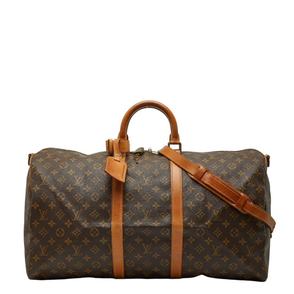 Louis Vuitton Monogram Brown Pvc Leather Boston Bag Shoulder Bag (Pre-Owned)