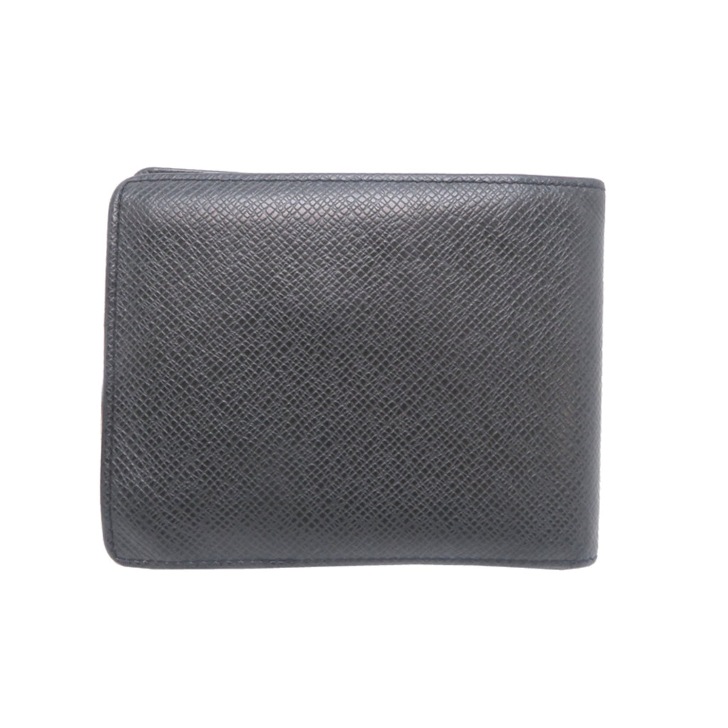 Louis Vuitton Ardoise Black Taiga Leather Wallet (Bi-Fold) (Pre-Owned)