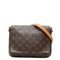 Louis Vuitton Brown Pvc Leather Shoulder Bag (Pre-Owned)