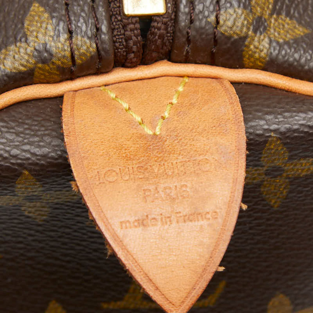 Louis Vuitton Brown Pvc Leather Boston Bag (Pre-Owned)