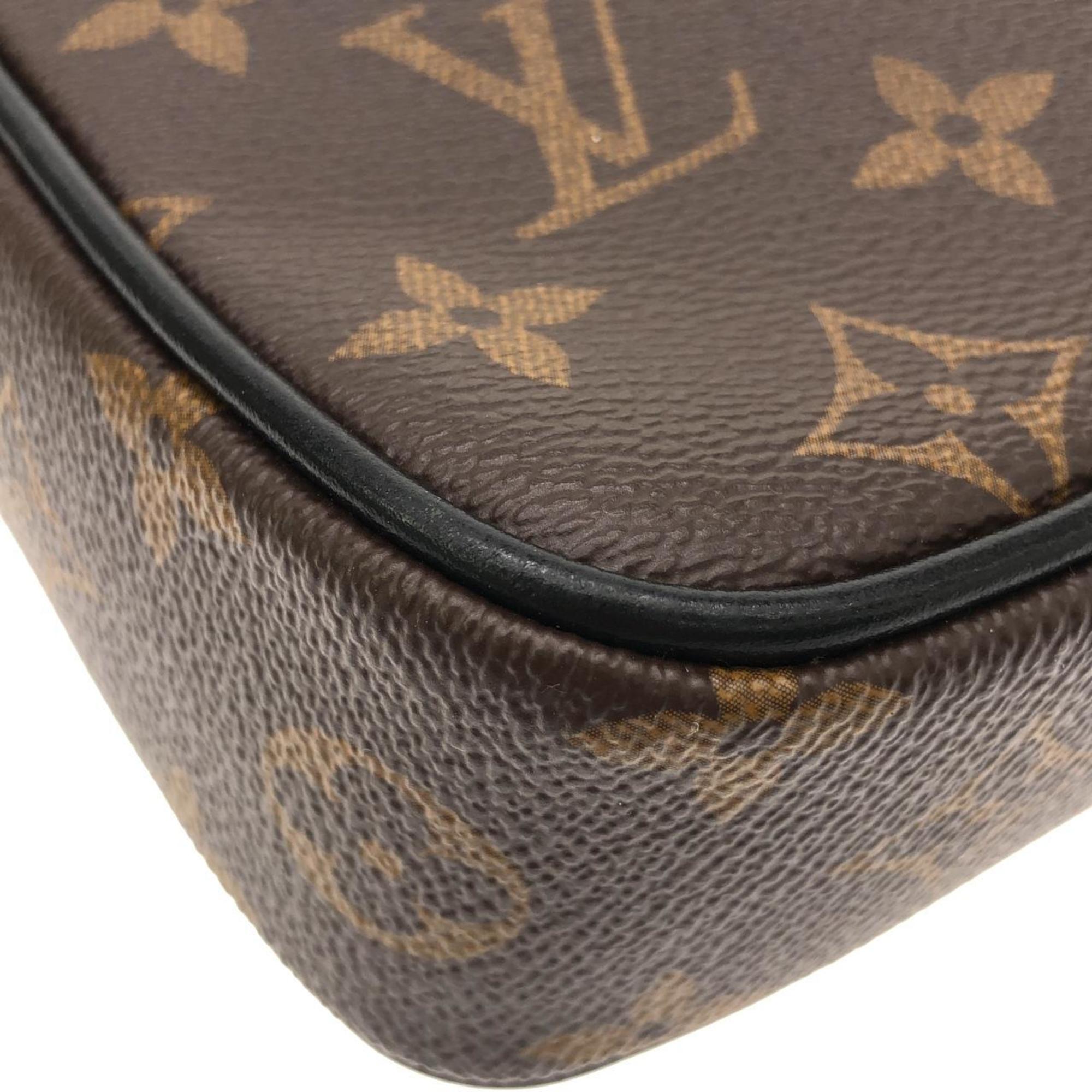Louis Vuitton Marron Coated Canvas Shoulder Bag (Pre-Owned)