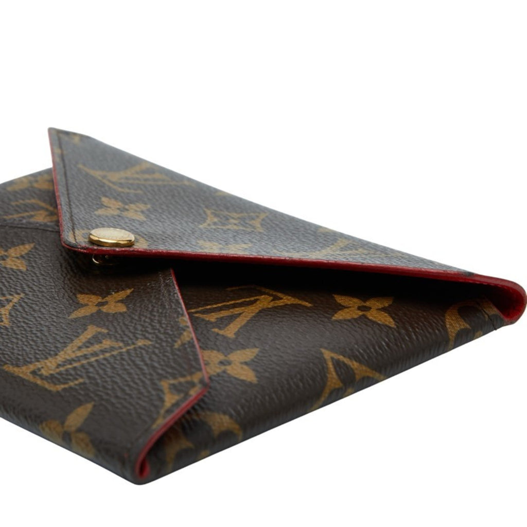 Louis Vuitton Monogram Brown Red Color Pvc Leather Pochette (Pre-Owned)