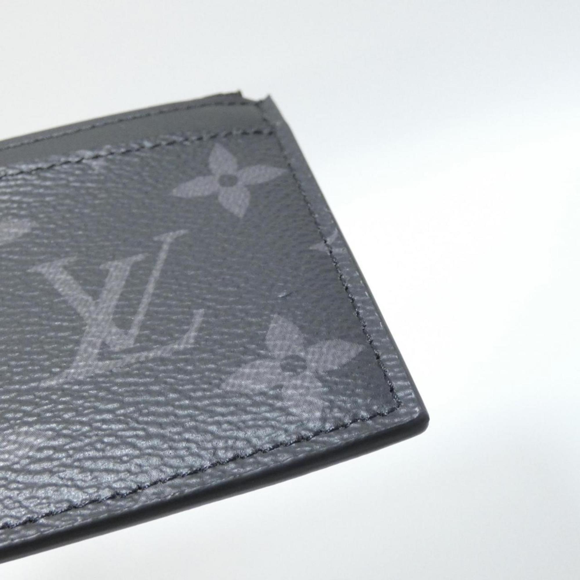 Louis Vuitton Monogram Eclipse Black Coated Canvas Coin Purse/Coin Case (Pre-Owned)