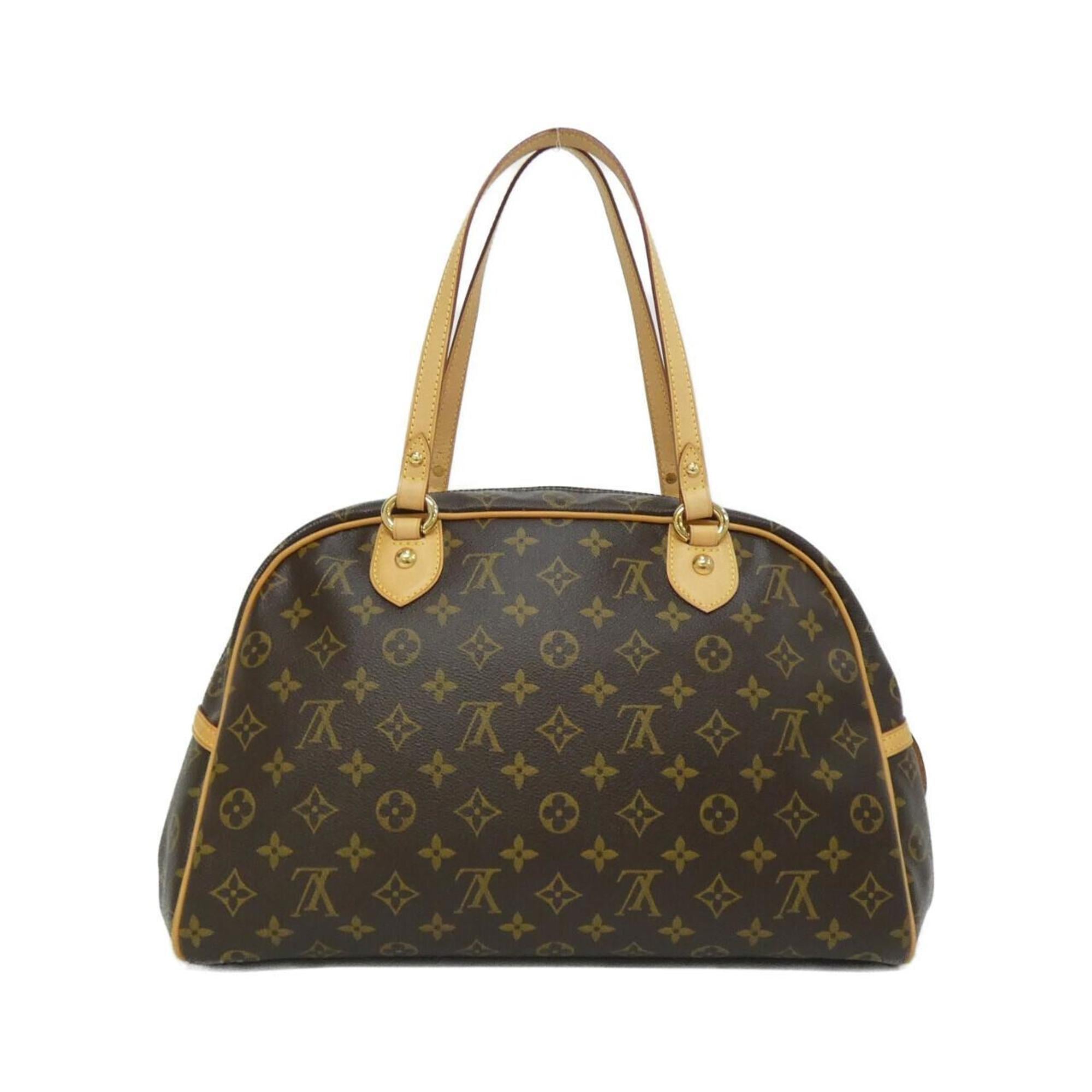 Louis Vuitton Marron Coated Canvas Shoulder Bag (Pre-Owned)
