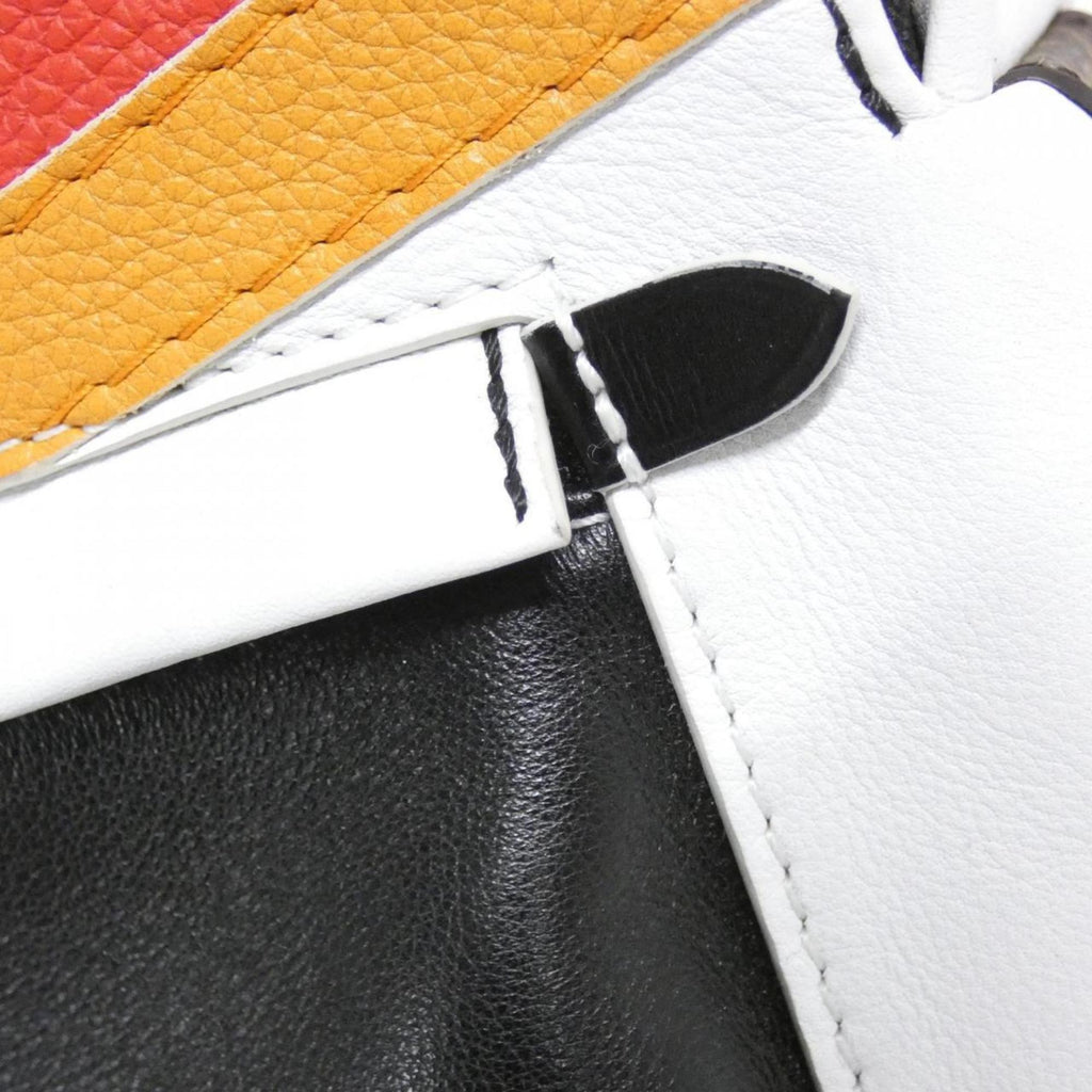 Louis Vuitton Blanc Multi-Color White Leather Backpack (Pre-Owned)