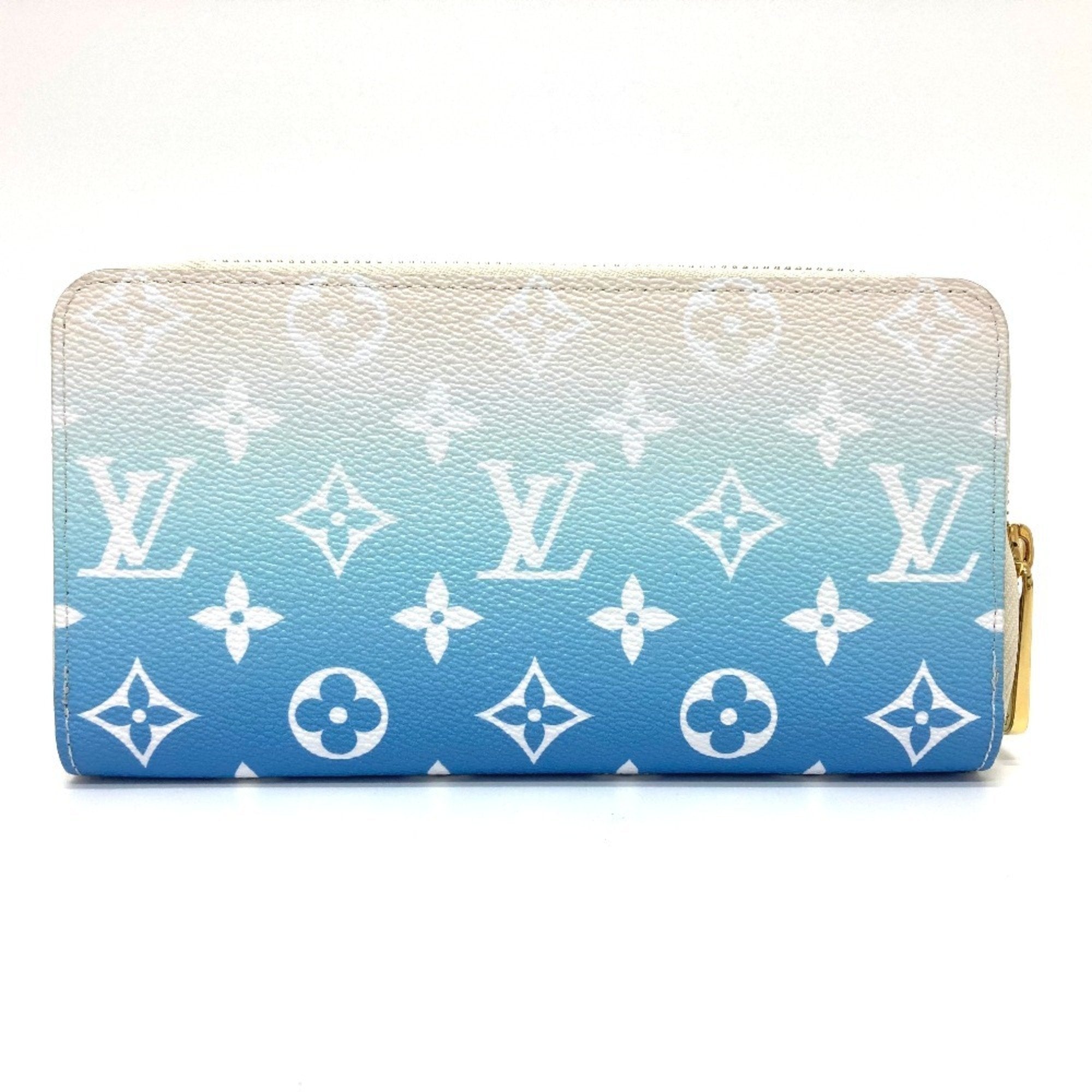 Louis Vuitton Monogram Blue Monogram Long Wallet (Bi-Fold) (Pre-Owned)