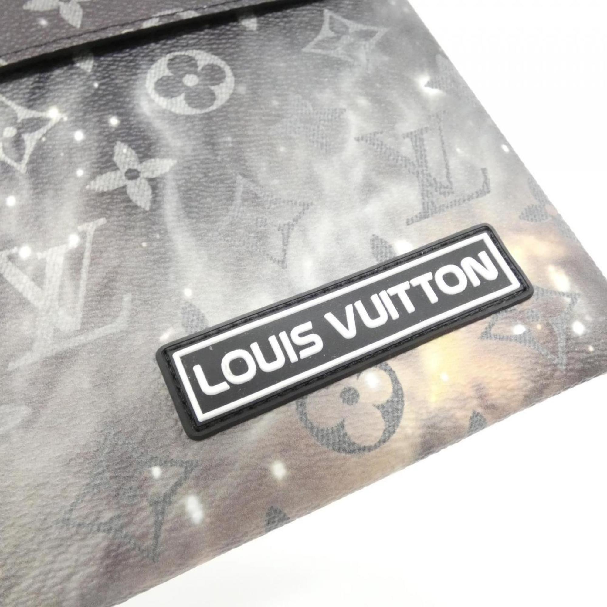 Louis Vuitton Silver Coated Canvas Pouch (Pre-Owned)
