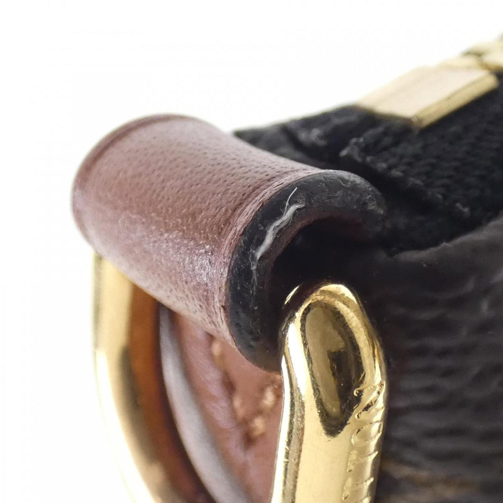 Louis Vuitton Black Marron Coated Canvas Leather Handbag (Pre-Owned)
