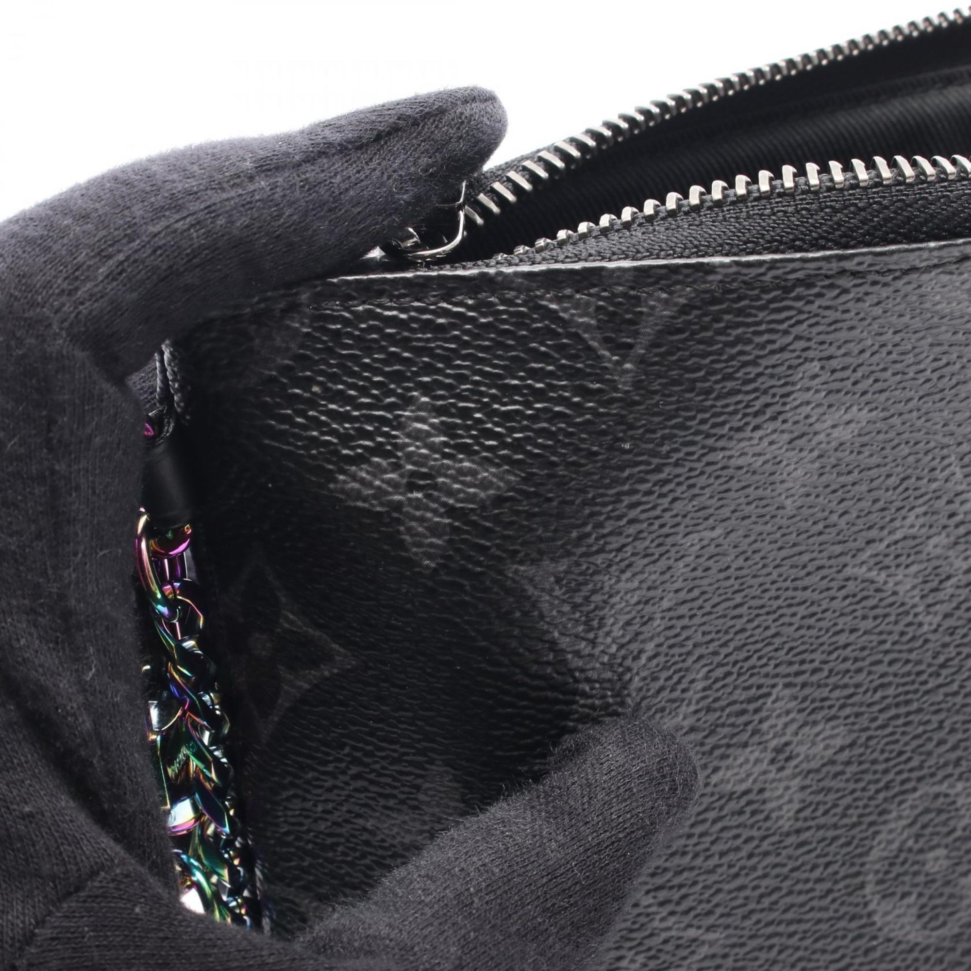 Louis Vuitton Black Monogram Eclipse Pvc Pouch (Pre-Owned)