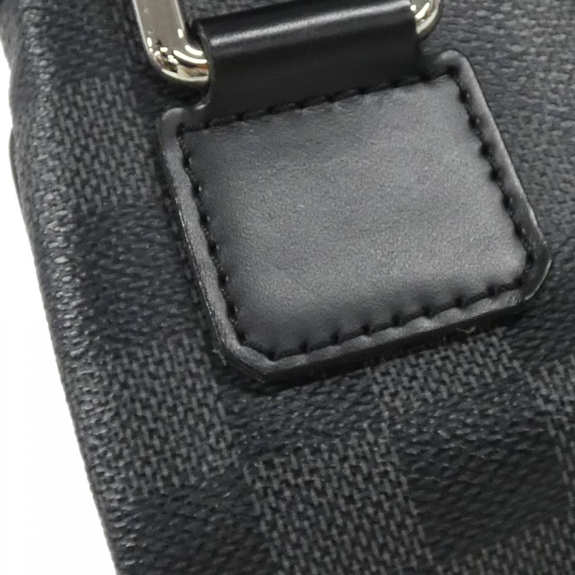 Louis Vuitton Graphite Gray Coated Canvas Shoulder Bag (Pre-Owned)