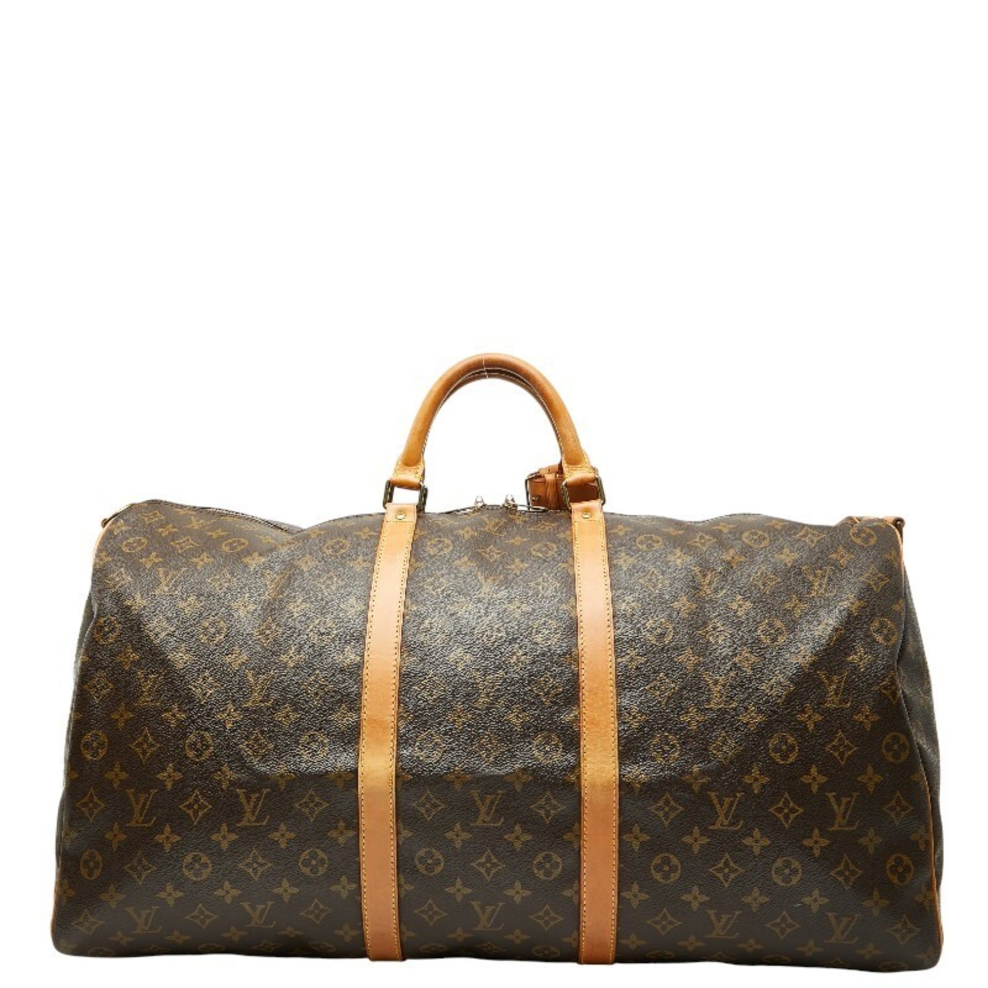Louis Vuitton Monogram Brown Pvc Leather Boston Bag Shoulder Bag (Pre-Owned)