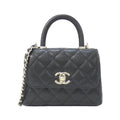 Coco Top Handle Bag Quilted Caviar Extra Mini
