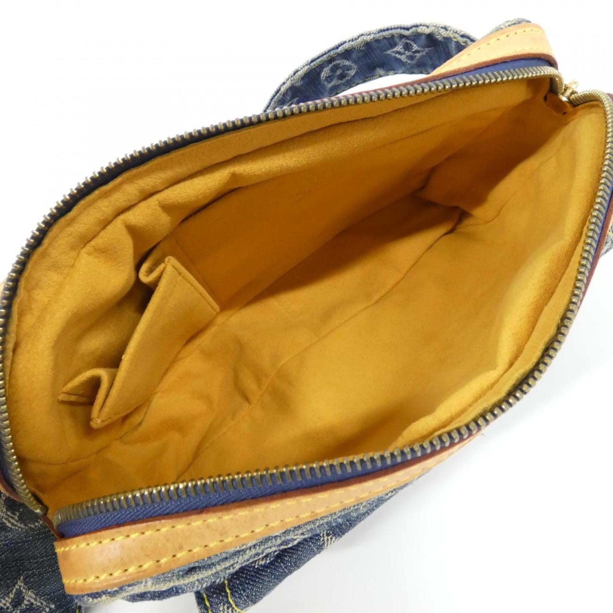 Louis Vuitton Monogram Denim Blue Monogram Denim Shoulder Bag (Pre-Owned)