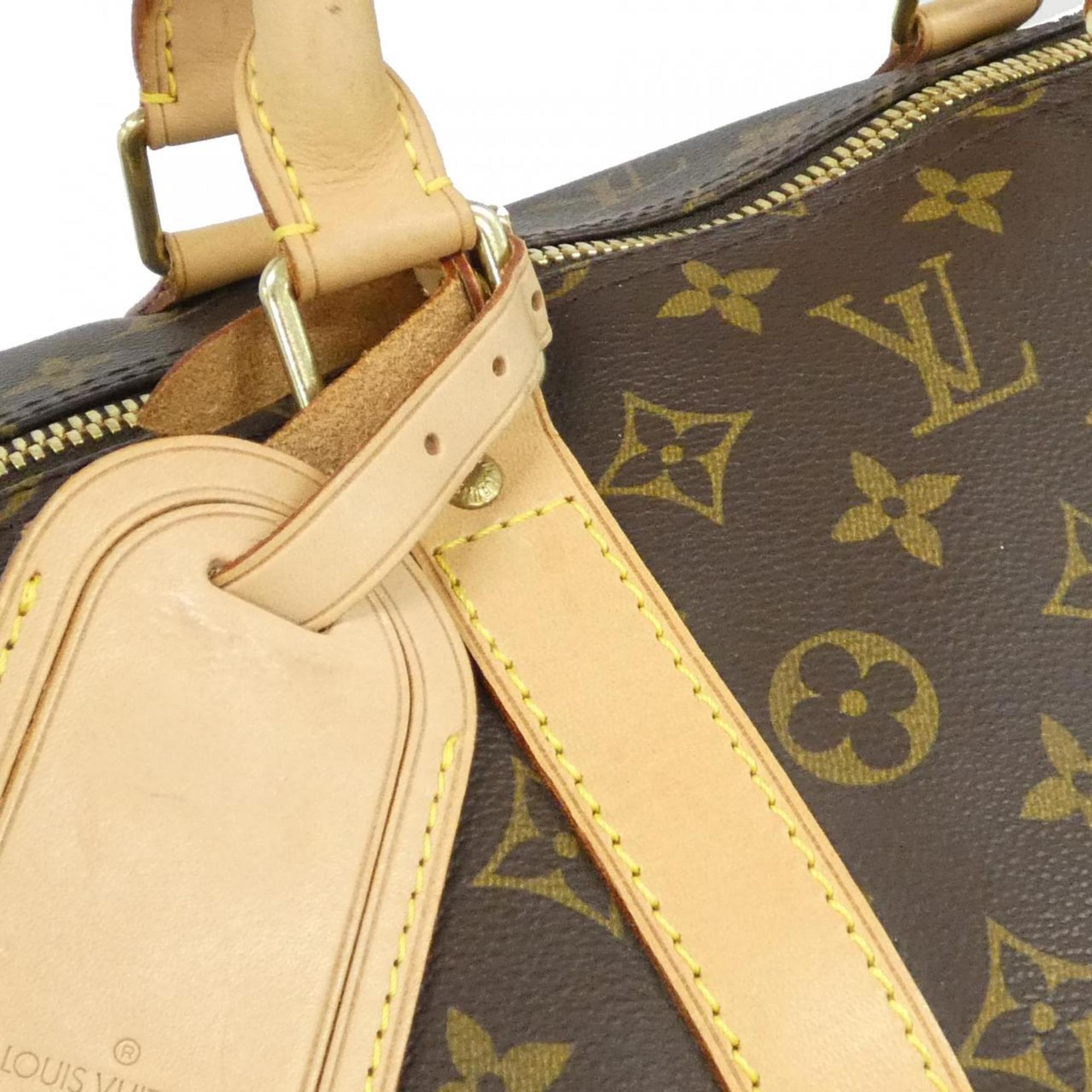 Louis Vuitton Marron Coated Canvas Boston Bag (Pre-Owned)