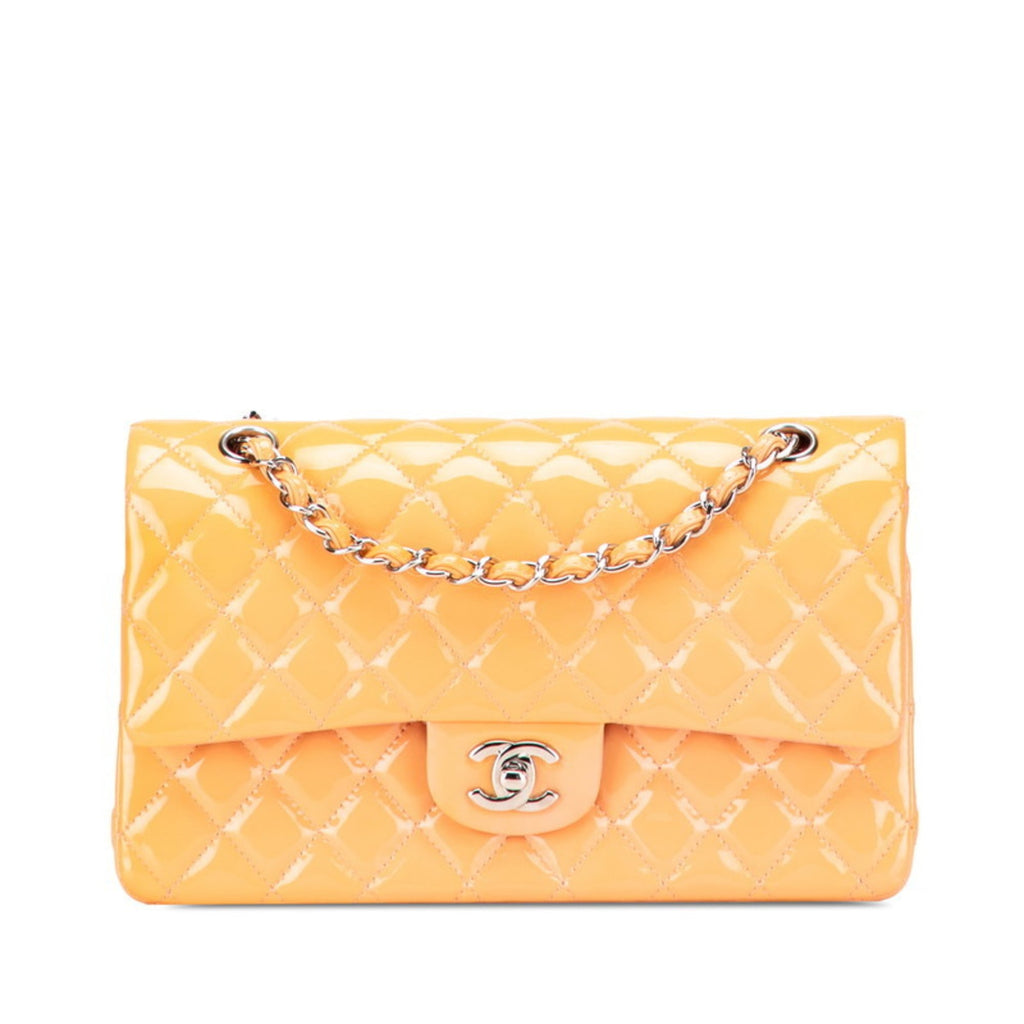 Classic Double Flap Bag Quilted Patent Medium