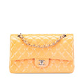 Classic Double Flap Bag Quilted Patent Medium