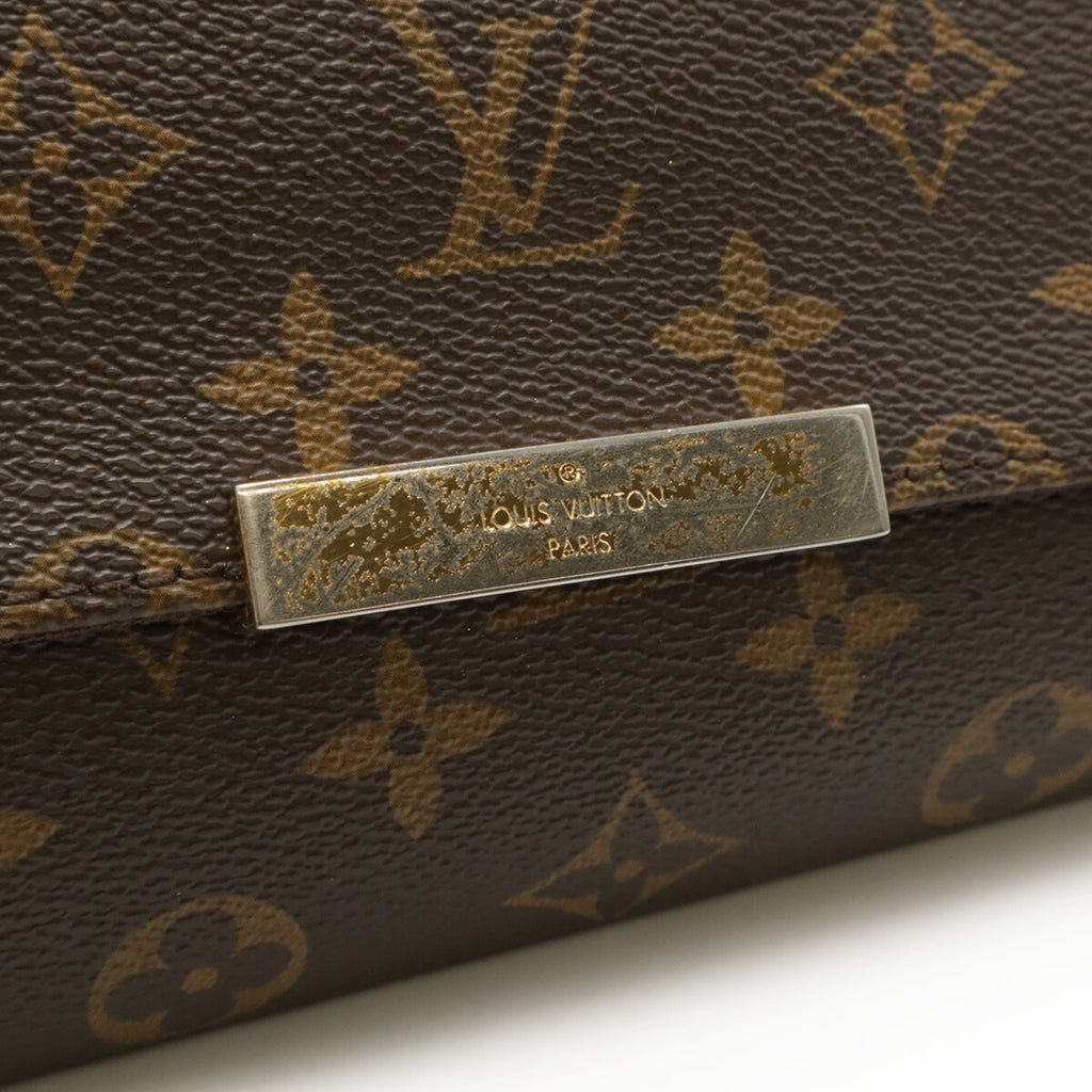 Louis Vuitton Brown Monogram Canvas Clutch Bag Shoulder Bag (Pre-Owned)