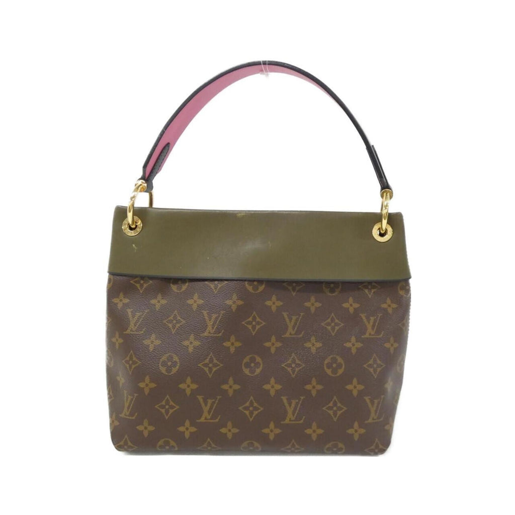 Louis Vuitton Brown Khaki Coated Canvas Shoulder Bag (Pre-Owned)